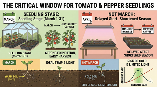 March or Not: The Critical Window for Tomato & Pepper Seedlings