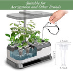125 Piece Hydroponic Pods Kit: Grow Anything with 50 Grow Sponges, 12 Baskets, 12 Domes, 50 Labels, 1 Tweezer - Compatible with All Hydroponics Brands MissFlowery