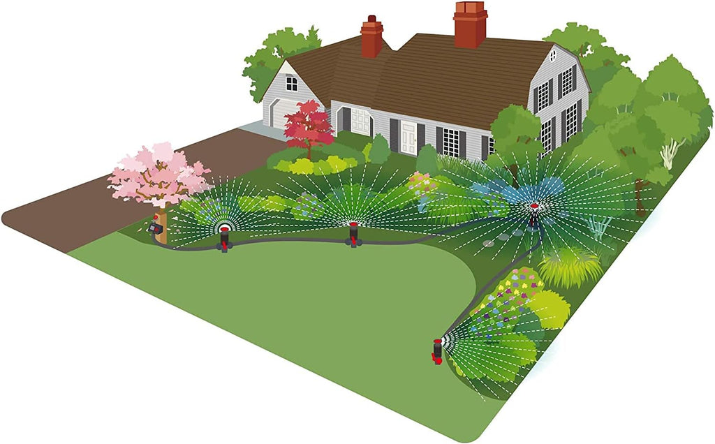 Multi-Adjustable Flex Design Garden Sprinkler with Extension Set, Great for DIY Gardening Product MissFlowery