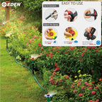 Daisy Above-Ground 50 Ft Garden Hose and Sprinkler System, DIY Plant Watering Set MissFlowery