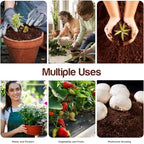 Premium Coco Coir - 3 Pounds Pack of 3 - Total 9 Pounds - 100% Organic and Eco-Friendly - OMRI Listed - Natural Compressed Growing Medium - Potting Soil Substrate MissFlowery