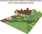 Daisy Above-Ground 50 Ft Garden Hose and Sprinkler System, DIY Plant Watering Set MissFlowery