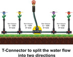 Daisy Above-Ground 50 Ft Garden Hose and Sprinkler System, DIY Plant Watering Set MissFlowery