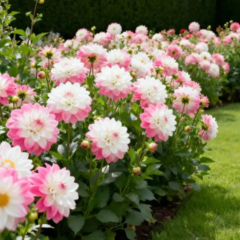 100 Dahlia Seeds, High Germination Rate Grow, Likes Fertile Soil, Drought Poverty Resistant, Full Flower Shape, Attracts Pollinating Insects, Easy to Plant, Suitable for Courtyards and Gardens MissFlowery