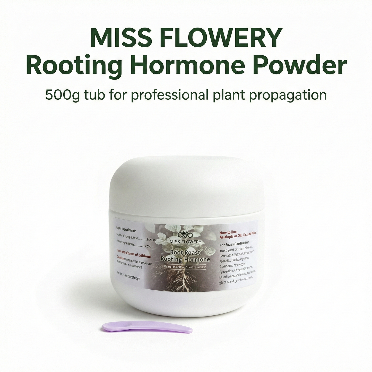 Root Stimulator Rooting Hormone Powder for Cuttings - 17 OZ / 500g Mega Tub - Faster Root Growth & Plant Propagation - Professional Strength for Houseplants, Roses, and Flowers