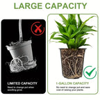 100pcs 1 Gallon Garden Pots, 6.5 Inch Plant Plastic Pots, Plastic Flower Pots, Plastic Plant Pots, Potted Garden Pots, Seeds, Succulents, Planting Pots with Plant Labels MissFlowery