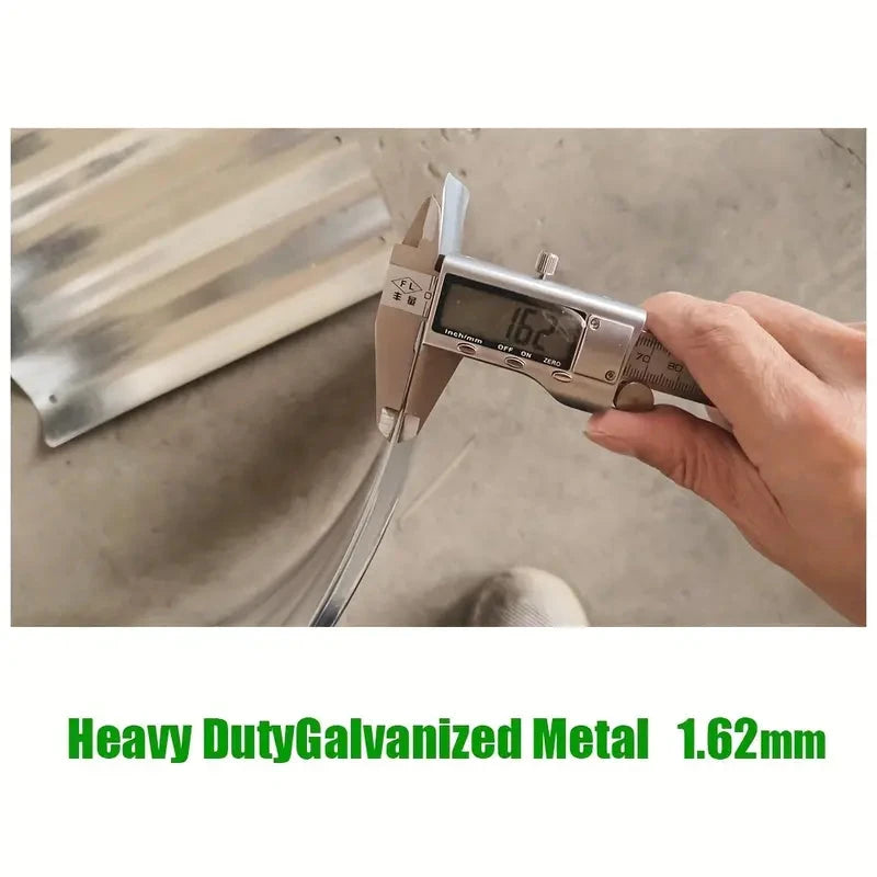 2pcs Oval Metal Raised Garden Beds - Rust-Resistant Geometric Pattern Planter Boxes MissFlowery