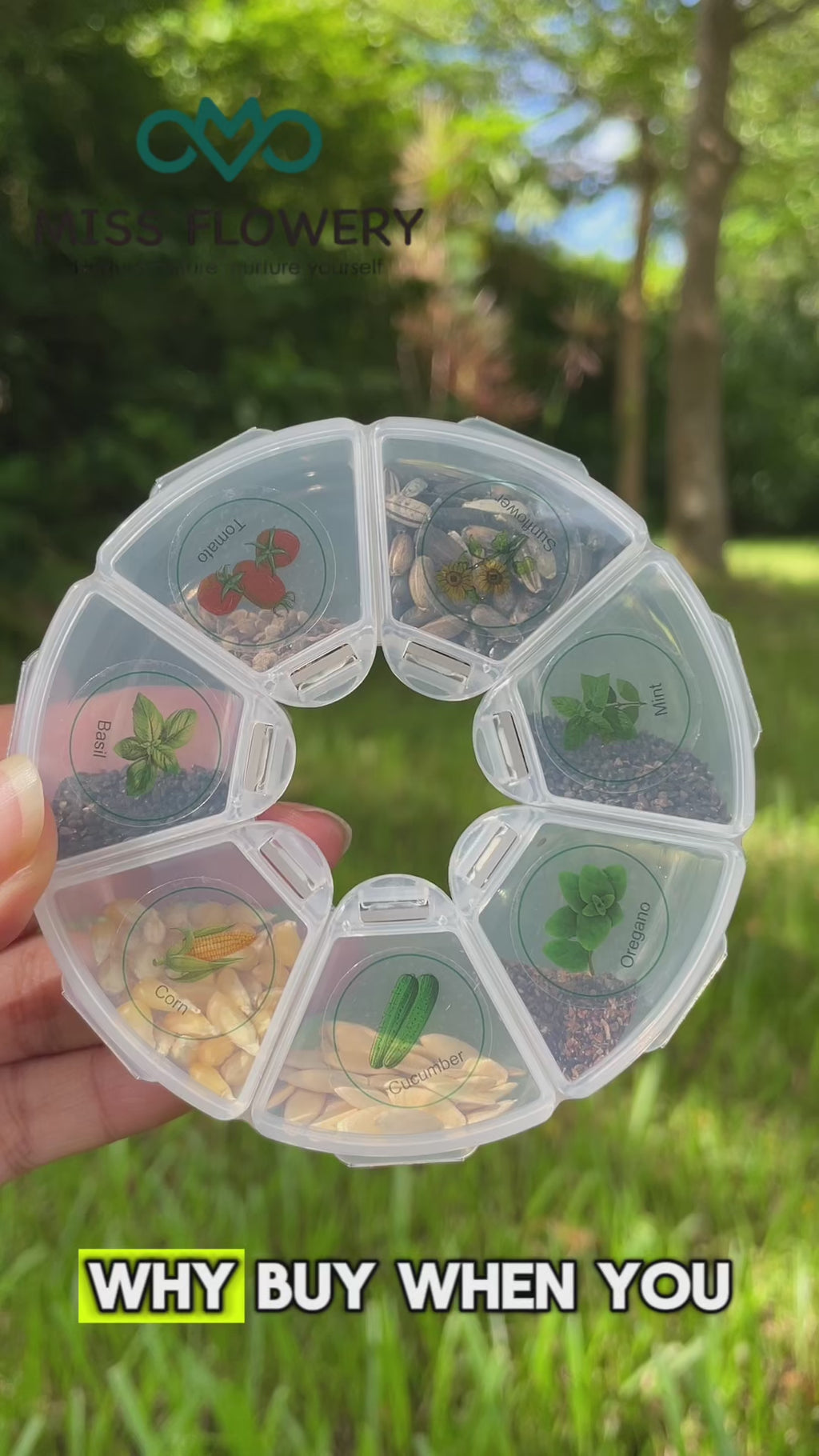 Summer Garden Seed Kit - 7 Heat Tolerant Vegetables, Herbs & Flowers | Hot Weather Gardening